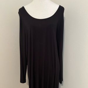 Black knit dress